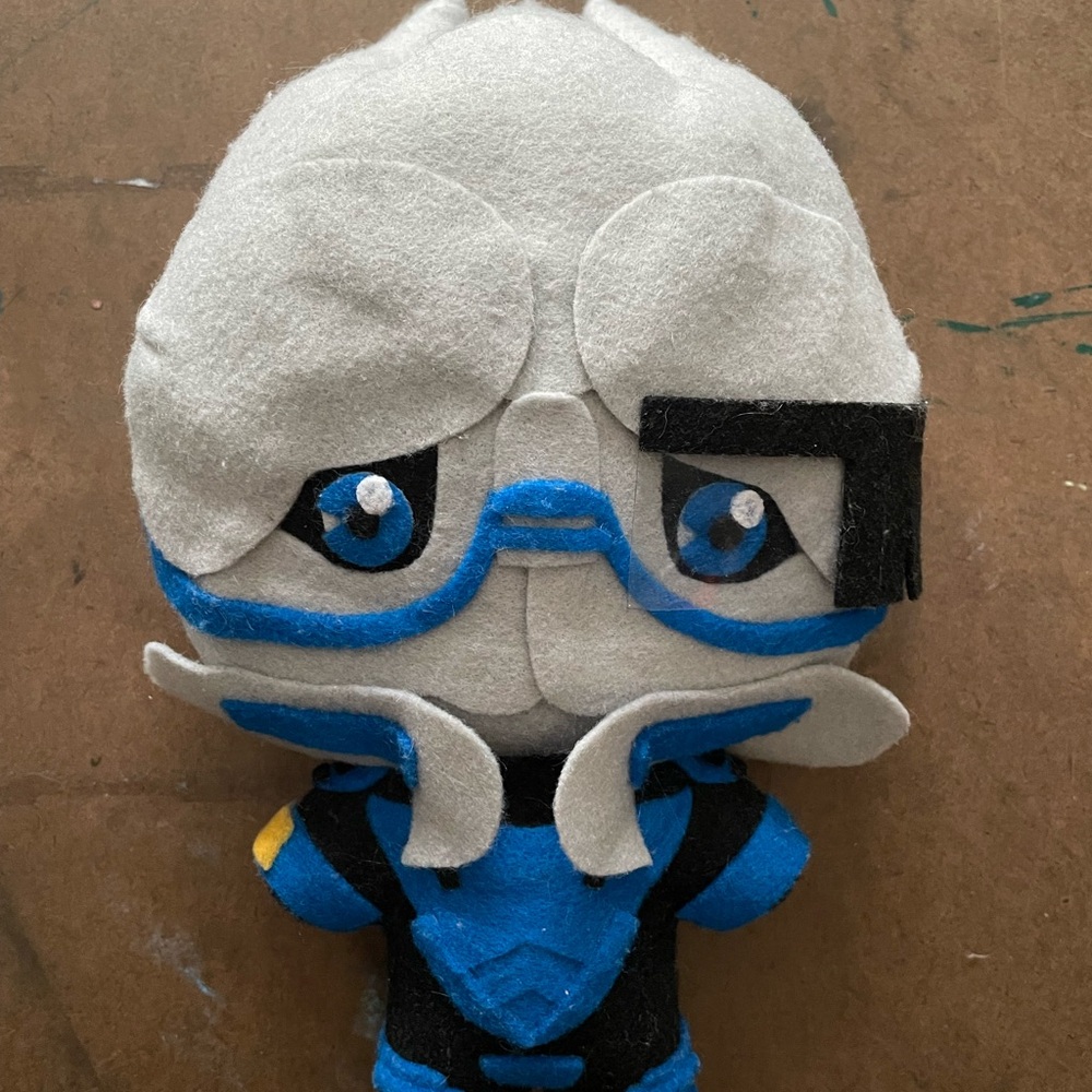 Mass Effect Garrus chibi art doll - OOAK